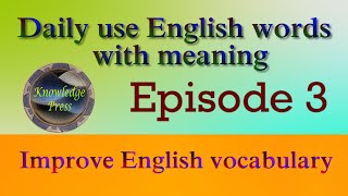 English words with meaningEnglish vocabulary words [upl. by Juakn]