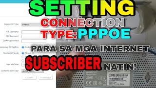 CONFIGURATION OF PPPOE ROUTER USING CELLPHONE DEVICE  CONNECTION TYPE FOR MY INTERNET SUBSCRIBER [upl. by Inoek]