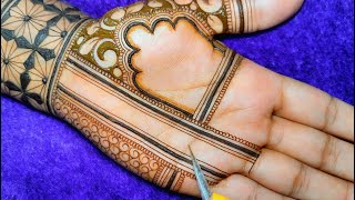 Easy mehndi design front sidemehandi ka design full hand mehndi designmehndi simple [upl. by Princess]