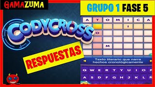 🌎🌎CODY CROSS GRUPO 1 FASE 5🌎🌎RESPUESTAS AL CRUCIGRAMA ANDROID JUGAR [upl. by Kola508]