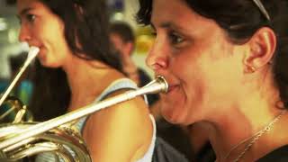 Heraklion airport Flashmob Orquesta de Cámara de Siero [upl. by Yenor]