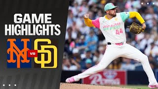 Mets vs Padres Game Highlights 82324  MLB Highlights [upl. by Thibault146]