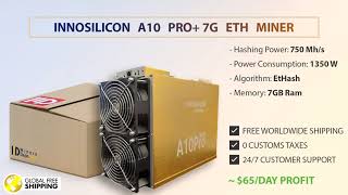 📢 Buy Innosilicon A10 Pro 750 Mhs 7GB ETH Miner With PSU 🚚 Worldwide Shipping 💯 MinersDepocom [upl. by Pytlik]