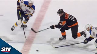 Flyers Poehling Carves Through Blues Defence To Set Up Hathaway [upl. by Giles]