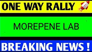 MOREPEN LABORATORIES SHARE LATEST NEWS TODAY MOREPENE LABORATORIES SHARE BIG BREAKOUT [upl. by Eentrok]