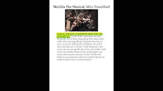 Matilda The Musical Miss Trunchbull [upl. by Fari]