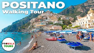 Positano Italy  The Amalfi Coast Walking Tour  4K with Captions [upl. by Wolfe]