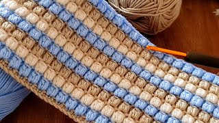 Beginners are here Very easy to make Very beautiful crocheted pattern baby blanket [upl. by Inus554]