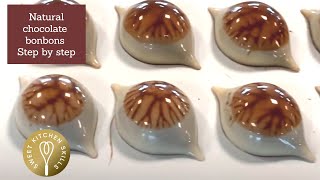 Filled chocolate bonbons with a beautifull natural look Step by step [upl. by Kevan]