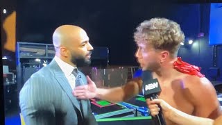 Will Ospreay doesn’t like Ricochet 9724 aewallout aew chicago [upl. by Krueger]