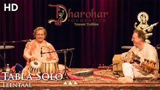 Pt Swapan Chaudhuri  Teentaal live 18112017 accompanied by Ken Zuckerman sarod [upl. by Dina]