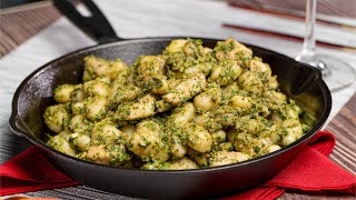 Easy CHICKEN GNOCCHI IN PESTO SAUCE  Recipesnet [upl. by Aruat]