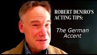 Robert Deniros Acting Tips The German Accent [upl. by Auhsaj]