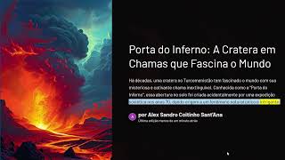 História da Porta do Inferno A Cratera em Chamas que Fascina o Mundo [upl. by Ettenor]