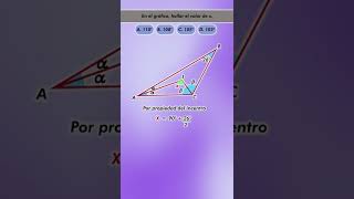 Problema sobre Bisectrices internas de un Triángulo 🤔🔢 bisectriz geometria matemáticas [upl. by Vince]