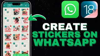 iOS18 How to Create Stickers On WhatsApp With Your Photo [upl. by Sherborne179]