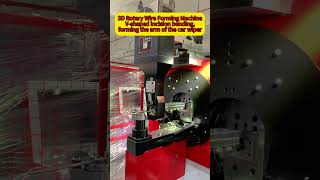 3D Rotary Wire Forming MachineVshaped incision punching cutting bending formingbendingmachine [upl. by Ilahsiav]