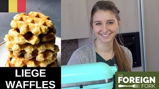 How to Make the Most Delicious Liege Waffles from Belgium [upl. by Uamak]