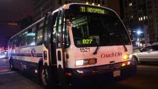 New Jersey Transit  Coach USA 2000 NovaBus RTS06 1521 On The 31  Broad amp Market Streets [upl. by Leunamesoj]