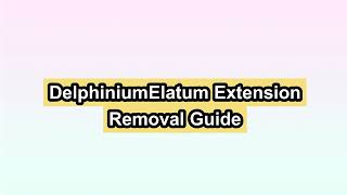 DelphiniumElatum Extension Removal Steps [upl. by Celine]