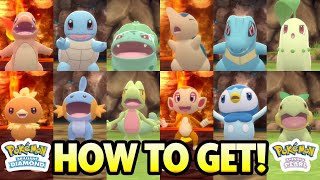 How to get ALL STARTER POKEMON in Pokemon Brilliant Diamond Pokemon Shining Pearl [upl. by Rossi]