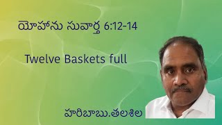 యోహాను సువార్త 61214Twelve Baskets fullBible Study  HaribabuTalasila  Edification Ministries [upl. by Anilam232]