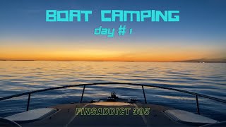 Boat Camping in a HydraSports 3300 VX  Day 1 [upl. by Lorelle]