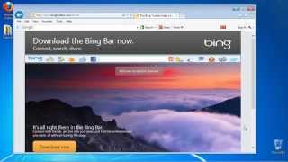 How to Download and Add the Bing Toolbar to Your Internet Browser [upl. by Ytsirk508]