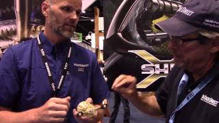 Shimano Conquest 300 and 400 Reels at ICAST 2015 [upl. by Neeoma]