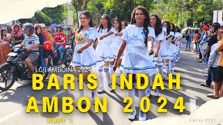 LOMBA GERAK JALAN INDAH  LGJIBARIS  AMBON 2024 [upl. by Silma]