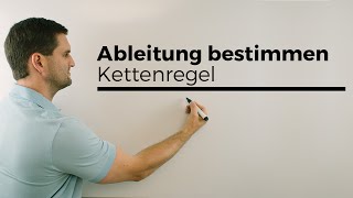 Kettenregel zum Ableiten Verkettungen Ableitung Funktionen  Mathe by Daniel Jung [upl. by Launce]