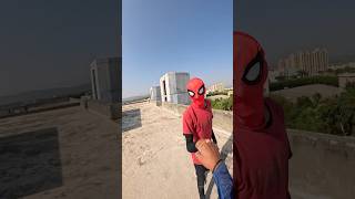 Spiderman rooftop crazy flip🥳rooftop parkour spiderman shortslife parkourfreerun parkourlife [upl. by Norrahs]