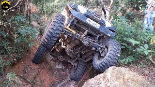 Trilha Pesada na Serra da Cantareira  Tarja Preta Willys Samurai JPX Troller JK [upl. by Sharl]