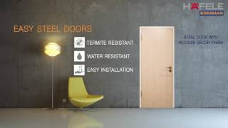 Hoerman Easy steel door by Hafele [upl. by Treblig]