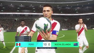 PERÚ 10 VS 0 NUEVA ZELANDA EN LIMA REPECHAJE MUNDIAL RUSIA 2018 SIMULACIÓN [upl. by Fern]