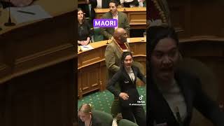 MAORI MPs PROTEST at PARLIAMENT [upl. by Assirrac381]