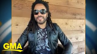 ‘GMA3’ exclusive Lenny Kravitz talks Super Bowl ad ‘Heartbeat Billionaire’ [upl. by Eelahc]