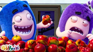 Apple Avalanche  ODDBODS  Moonbug Kids  Art for Kids 🖌️ [upl. by Brogle356]