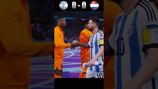 Argentina vs Netherlands FIFA World Cup Qatar 2022 shorts football messi [upl. by Nylarac856]