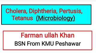 CholeraDiphtheriaPertusis and TetanusBacterial Infections Microbiology UnitVI Final MCQS [upl. by Ojillek]