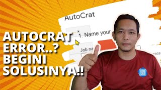 Cara Mengatasi Autocrat Error  How to Solve Error Autocrat [upl. by Nilla]