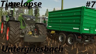 LS22 Timelapse Untergriesbach 7 der Mais kommt ab [upl. by Oinimreh]