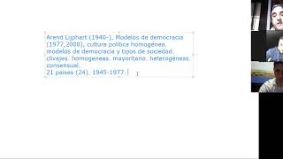 Modelos de democracia Arend Lijphart parte I [upl. by Yorle]