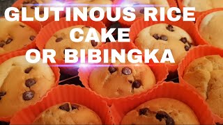 HOW I MAKE GLUTINOUS RICE CAKE BIBINGKA RECIPE BAKING [upl. by Shaeffer]