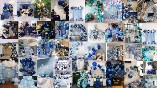 50Blue decorations ❤️ ideas sky blue themes and amazing 😍 birthday decorations 🥰😘😊❤️💜💚🥰🤩😇 [upl. by Berns]