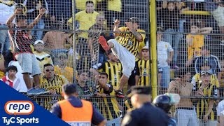 Los incidentes de los hinchas de Almirante y la policía [upl. by Philemol]