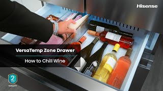 Hisense Refrigerator  How to Chill Wine [upl. by Eissel]