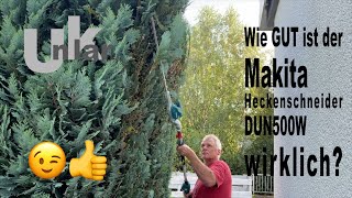 Wie GUT ist der Makita DUN500W Heckenschneider wirklich [upl. by Dralliw]