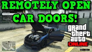 Gta 5 Online REMOTELY OPEN VEHICLE DOORS  How To Use The Interaction Menu [upl. by Templer]