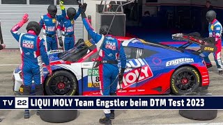 MOTOR TV22 Boxenstopp mit LIQUI MOLY Team Engstler beim offiziellen DTM Test am Red Bull RIng 2023 [upl. by Ilenna]